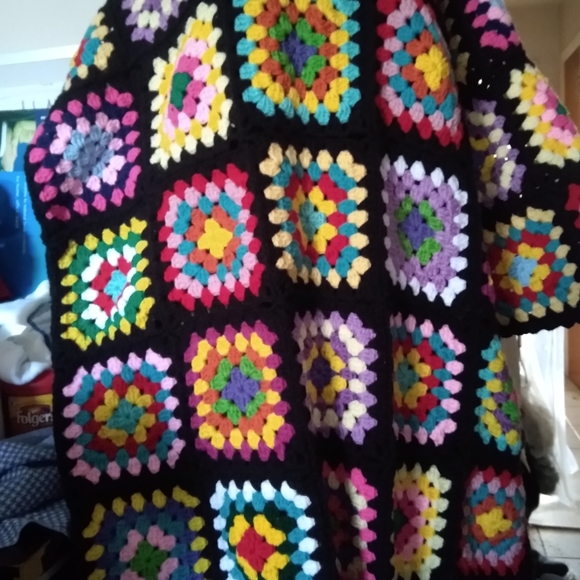 Granny square vintage cardigan - Picture 4 of 7
